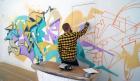 Graffiti artist collective: "Achoe in action" Graffiti artist collective: "Achoe in action"